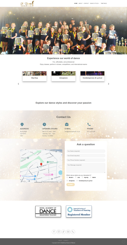 1 JeDanse Studio Home Page 414x800