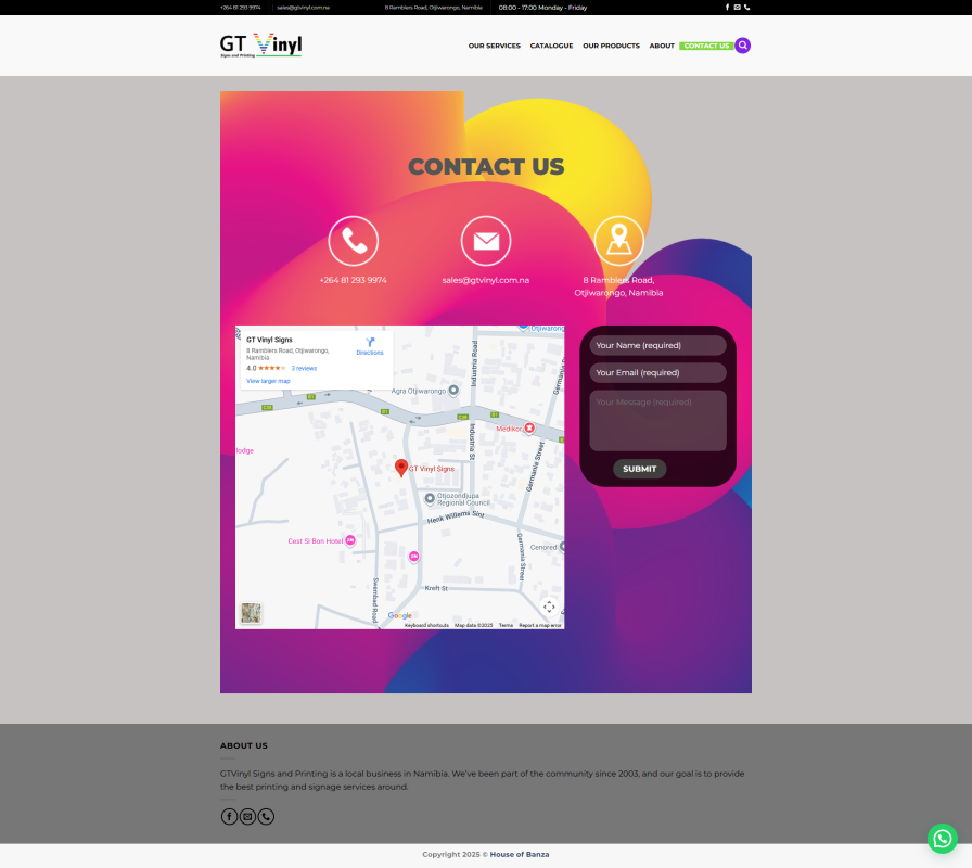 2 GTVinyl Contact Us Page 896x800