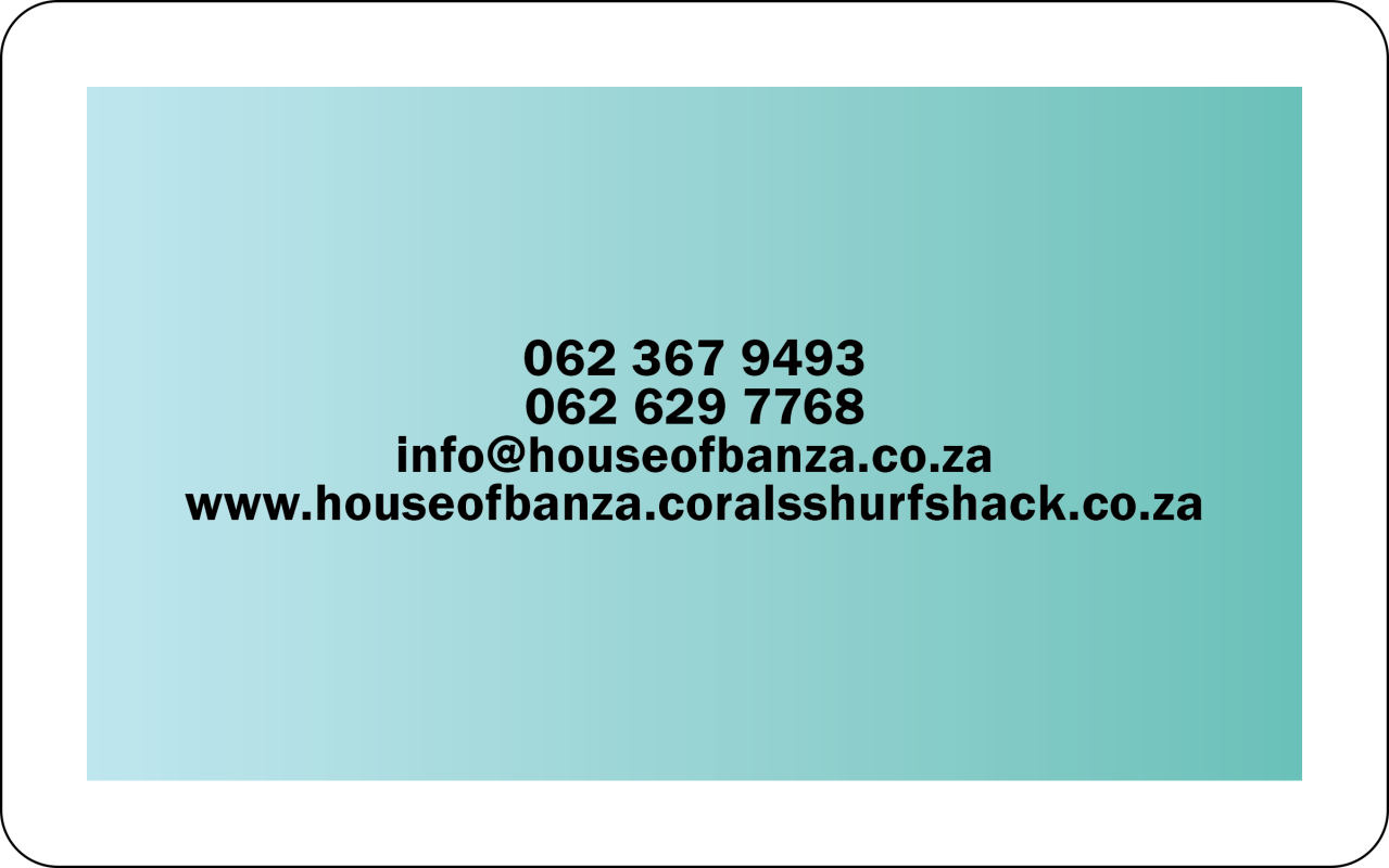 Corals Shurf Shack Business Cards Back 1279x800