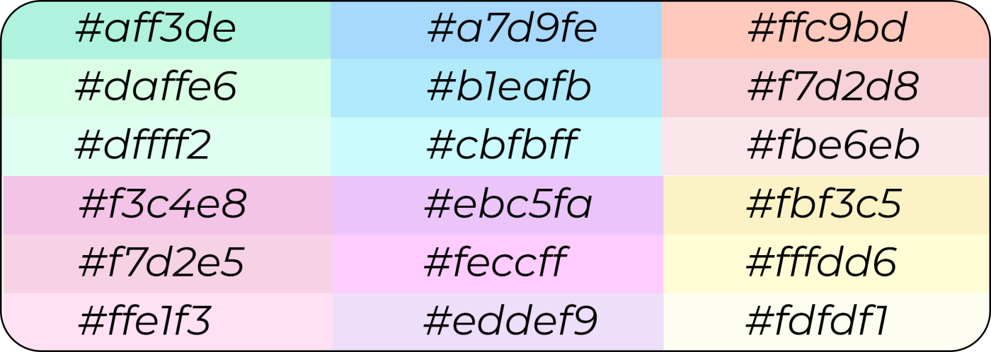Nails By Nels Colour Palette 1400x498