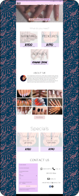 Nails By Nels Home Page Desktop 162x400